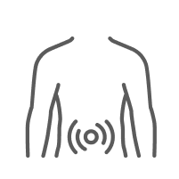 Tumor in the abdomen icon