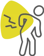 Person in pain icon