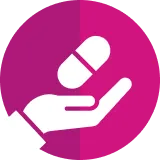Tablet in hand icon